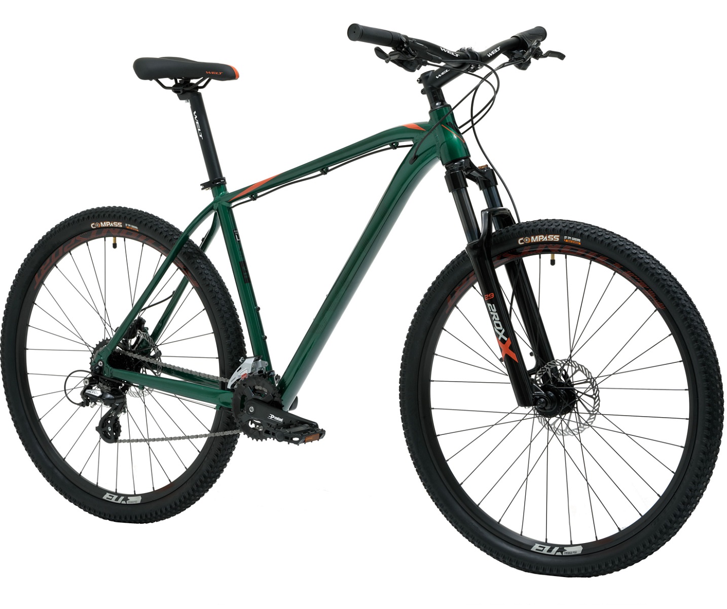 Велосипед Welt Raven 2.1 HD 29 2024 Dark Green